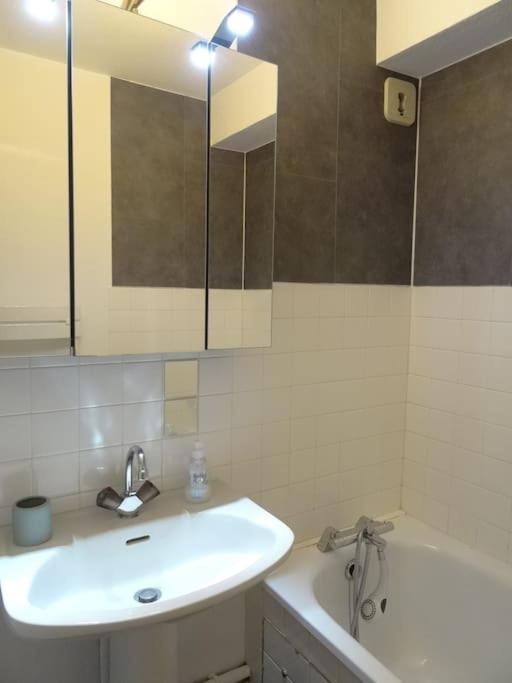 Appartement Au Coeur Du Village Avec Parking Prive 미주 외부 사진